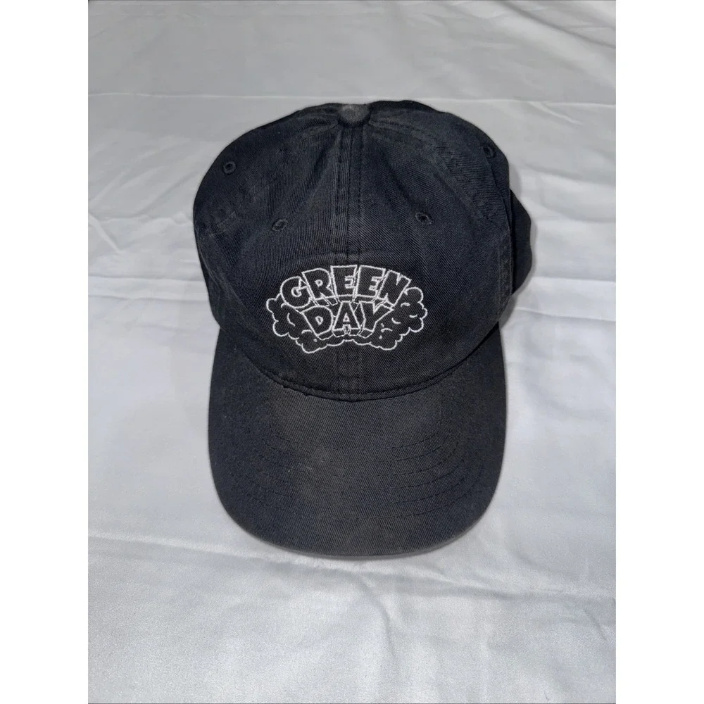 Green Day Embroidered Hat/Cap Retro Y2K Black Hat Snap Back